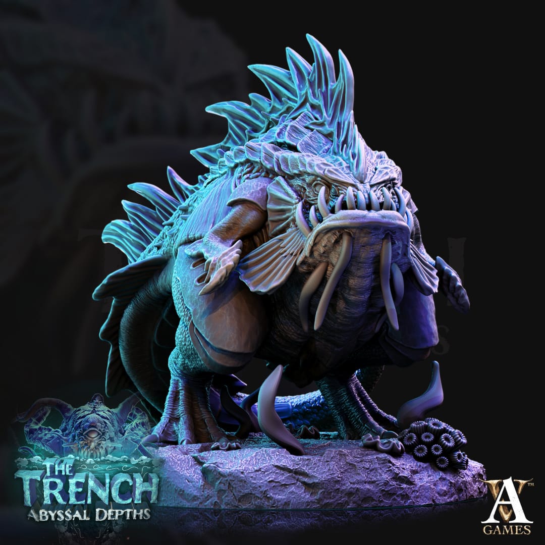 3D Printed Archvillain Games Morlok Pouncers The Trench Abyssal Depths 28 32mm D&D - 3D Printing Boss 