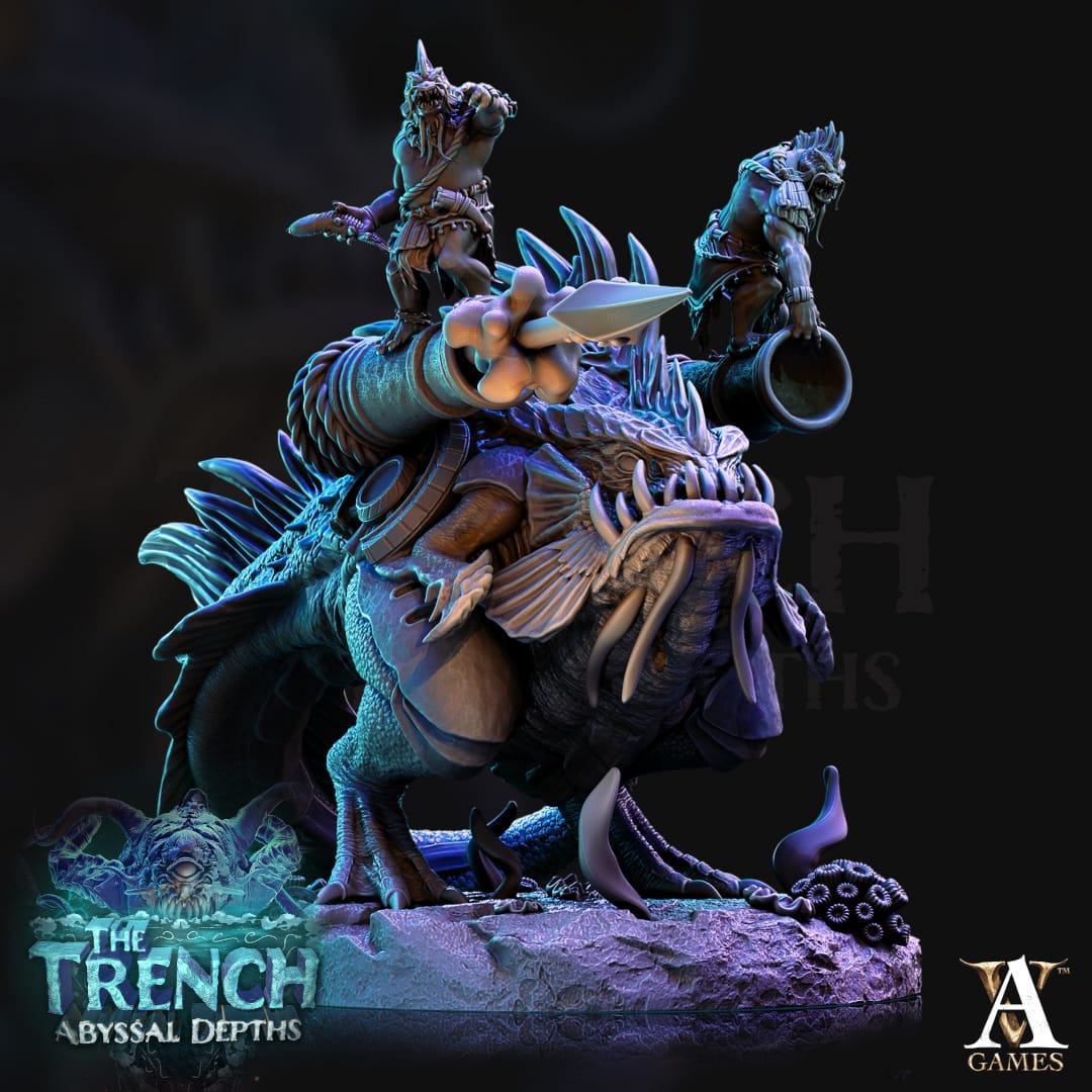3D Printed Archvillain Games Morlok Pouncers The Trench Abyssal Depths 28 32mm D&D - 3D Printing Boss 