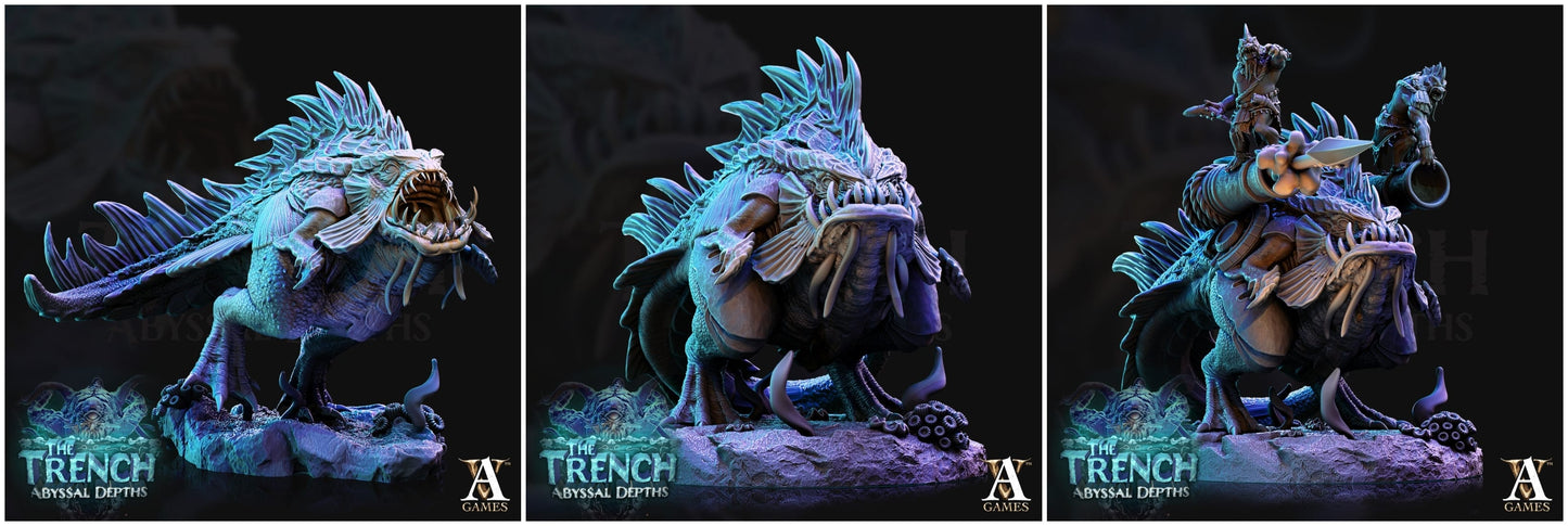 3D Printed Archvillain Games Morlok Pouncers The Trench Abyssal Depths 28 32mm D&D - 3D Printing Boss 