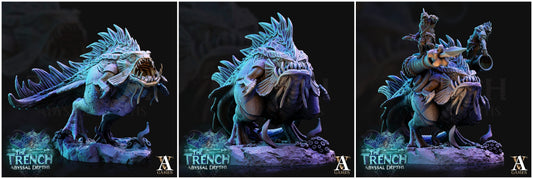 3D Printed Archvillain Games Morlok Pouncers The Trench Abyssal Depths 28 32mm D&D - 3D Printing Boss 
