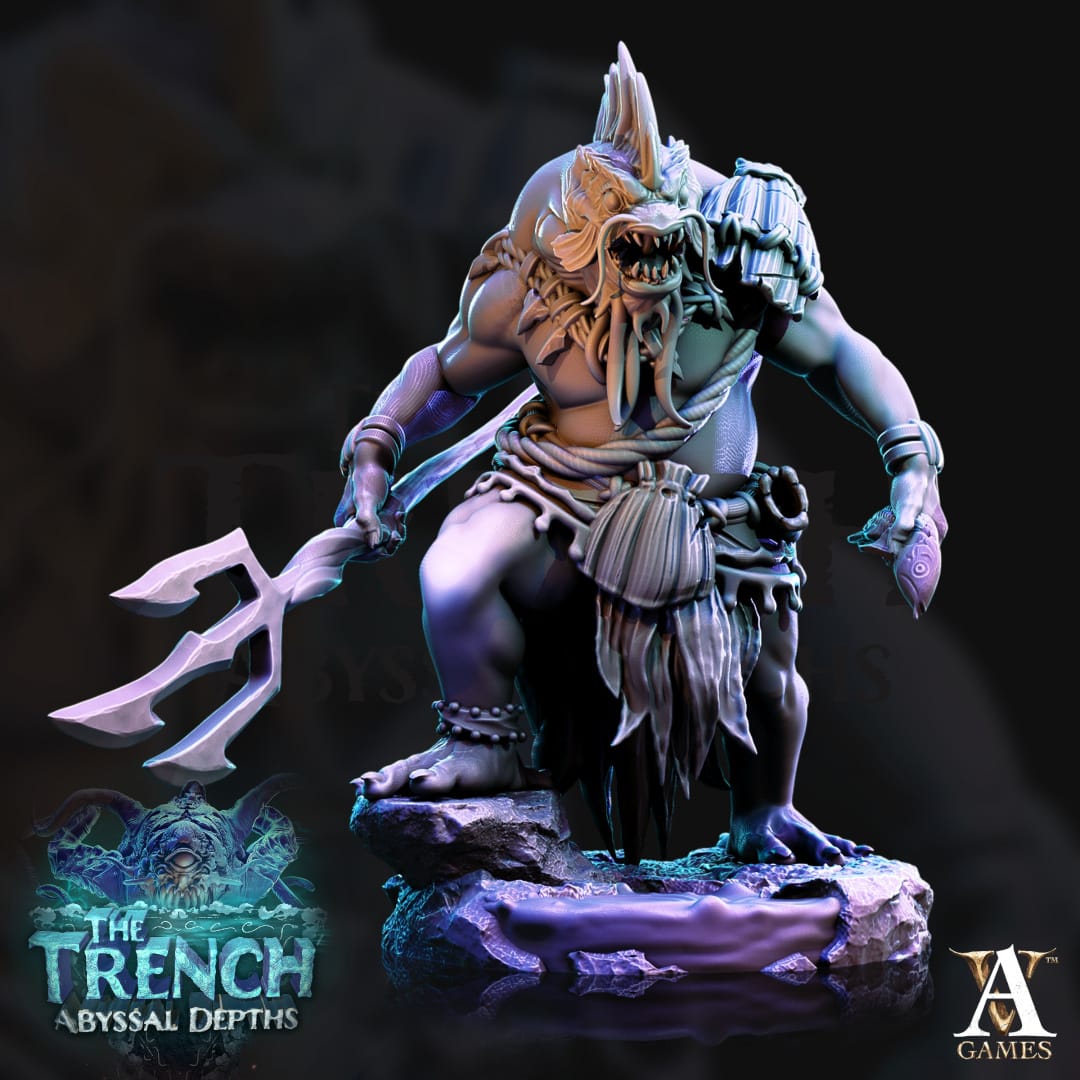 3D Printed Archvillain Games Morloks The Trench Abyssal Depths 28 32mm D&D - 3D Printing Boss 