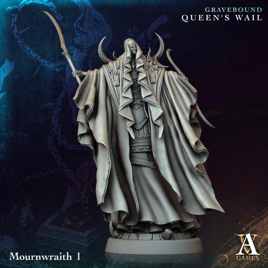 3D Printed Archvillain Games Mournwraith Gravebound Queen's Wail 28 32mm D&D - 3D Printing Boss 