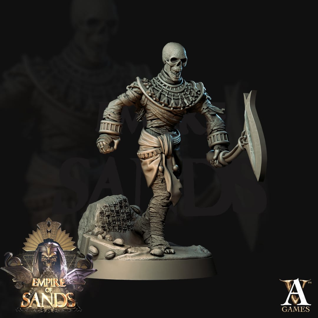 3D Printed Archvillain Games Mummies The Empire of Sands 28 32mm D&D - 3D Printing Boss 