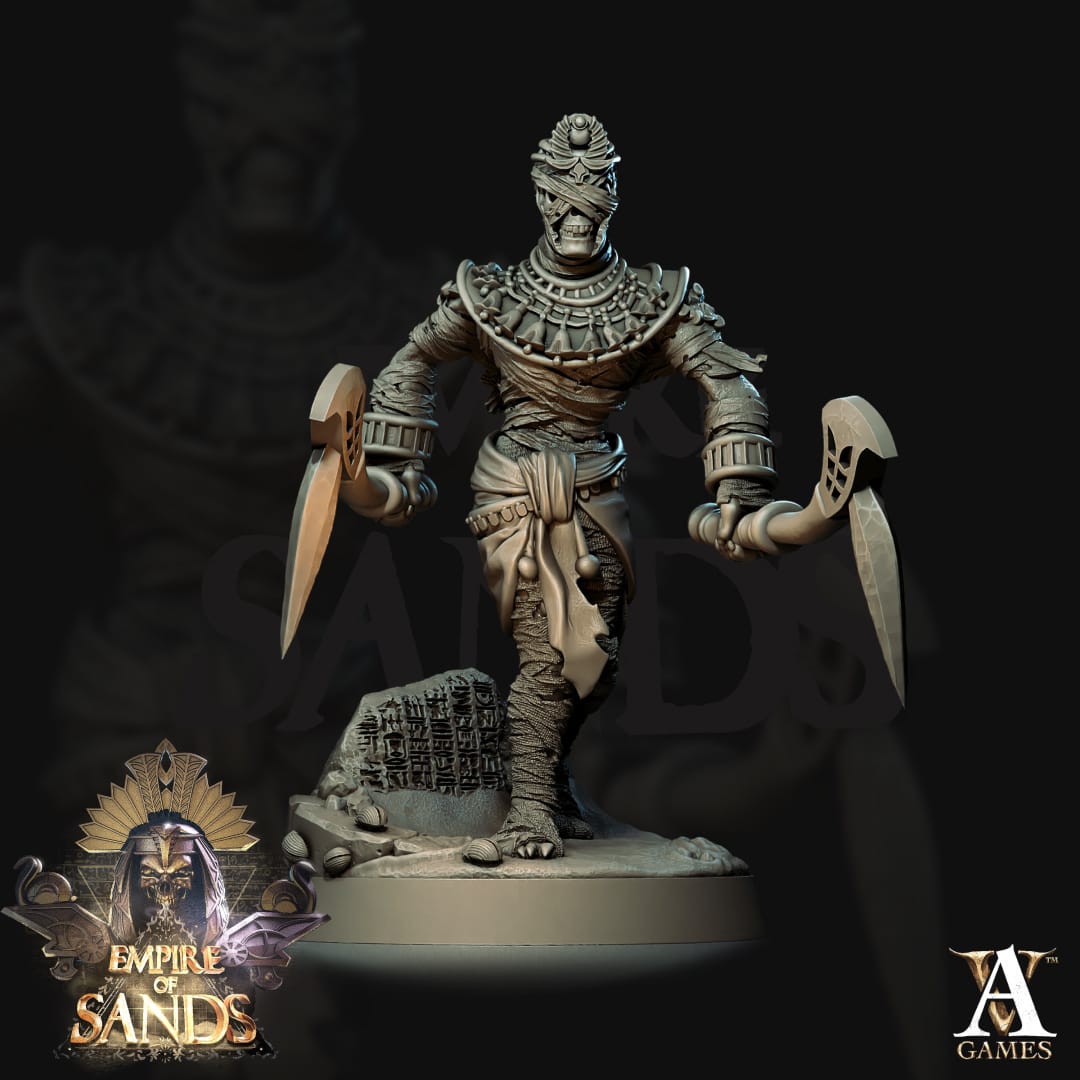 3D Printed Archvillain Games Mummies The Empire of Sands 28 32mm D&D - 3D Printing Boss 