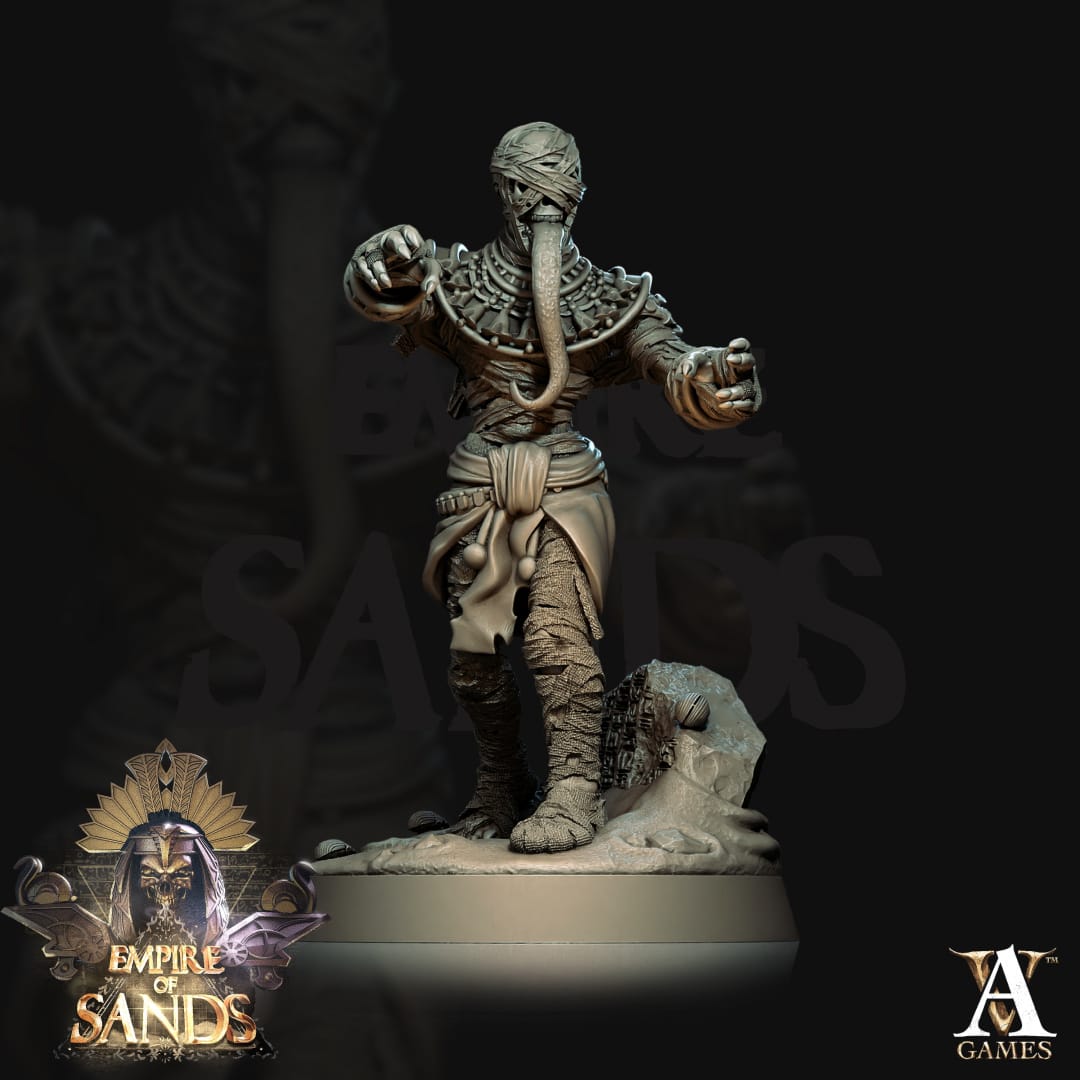 3D Printed Archvillain Games Mummies The Empire of Sands 28 32mm D&D - 3D Printing Boss 