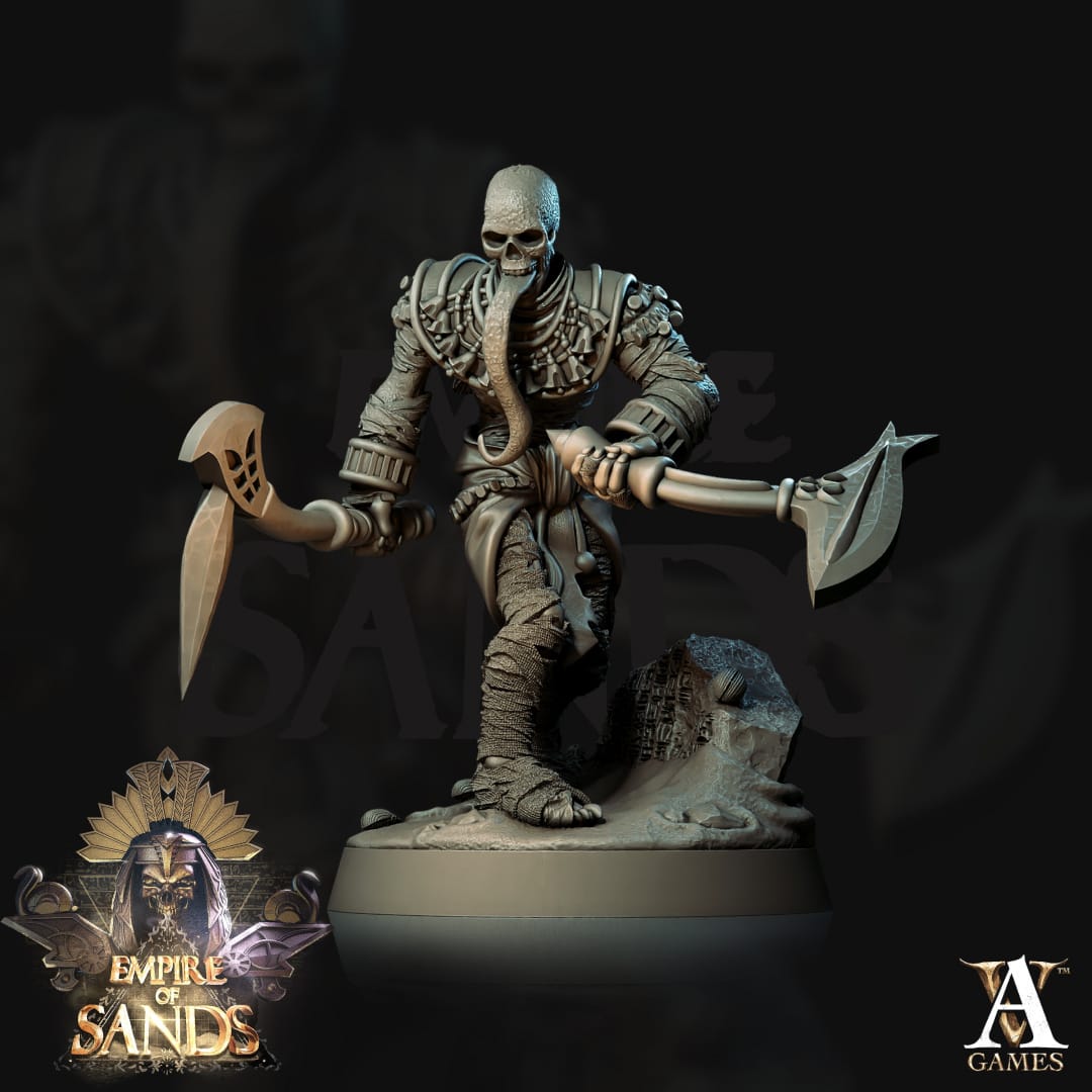 3D Printed Archvillain Games Mummies The Empire of Sands 28 32mm D&D - 3D Printing Boss 