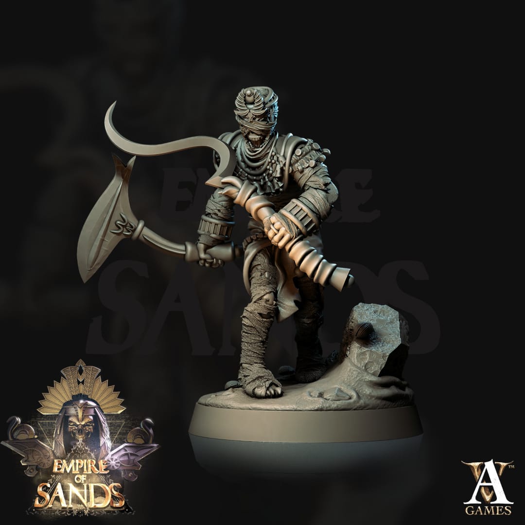 3D Printed Archvillain Games Mummies The Empire of Sands 28 32mm D&D - 3D Printing Boss 