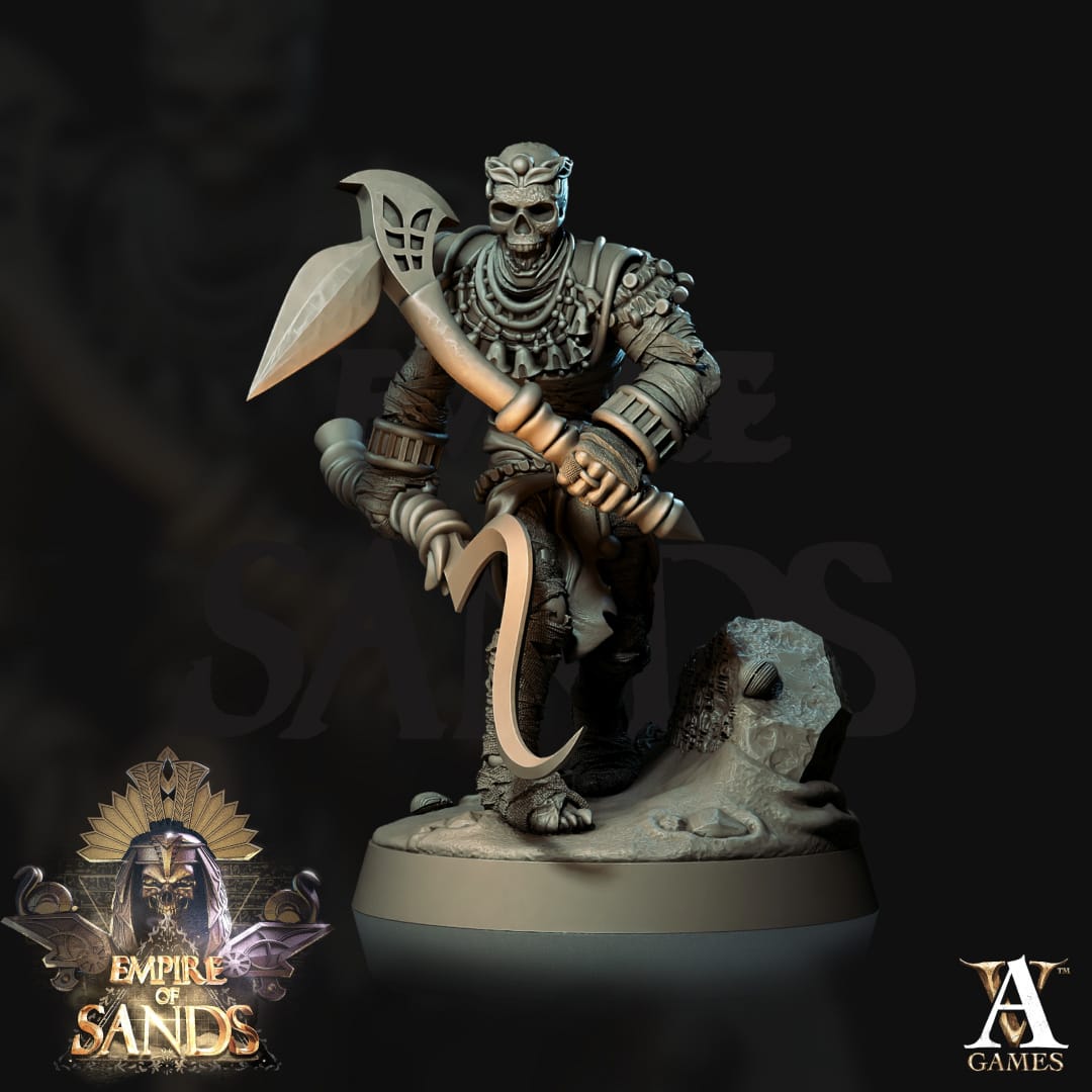 3D Printed Archvillain Games Mummies The Empire of Sands 28 32mm D&D - 3D Printing Boss 