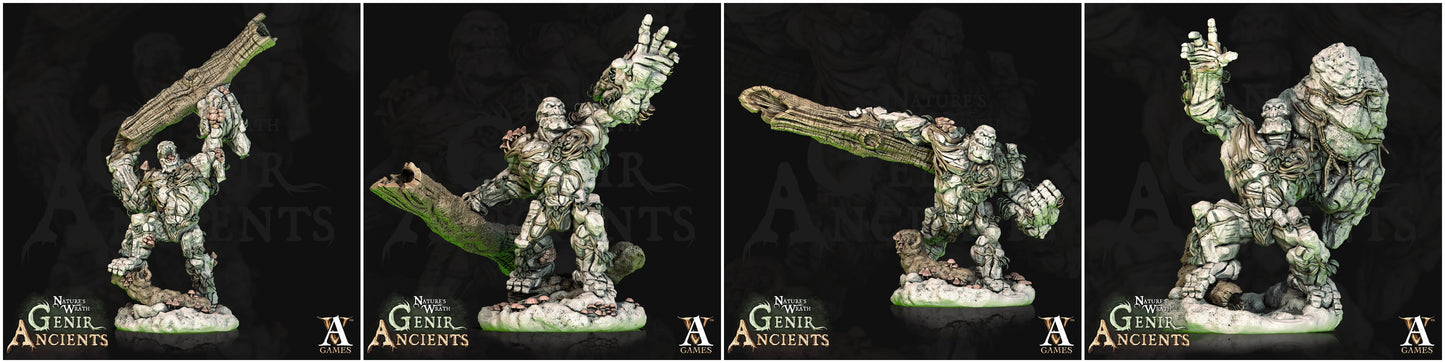 3D Printed Archvillain Games Nature's Wrath Genir Ancients - Forest Elementals 28mm 32mm D&D - 3D Printing Boss 