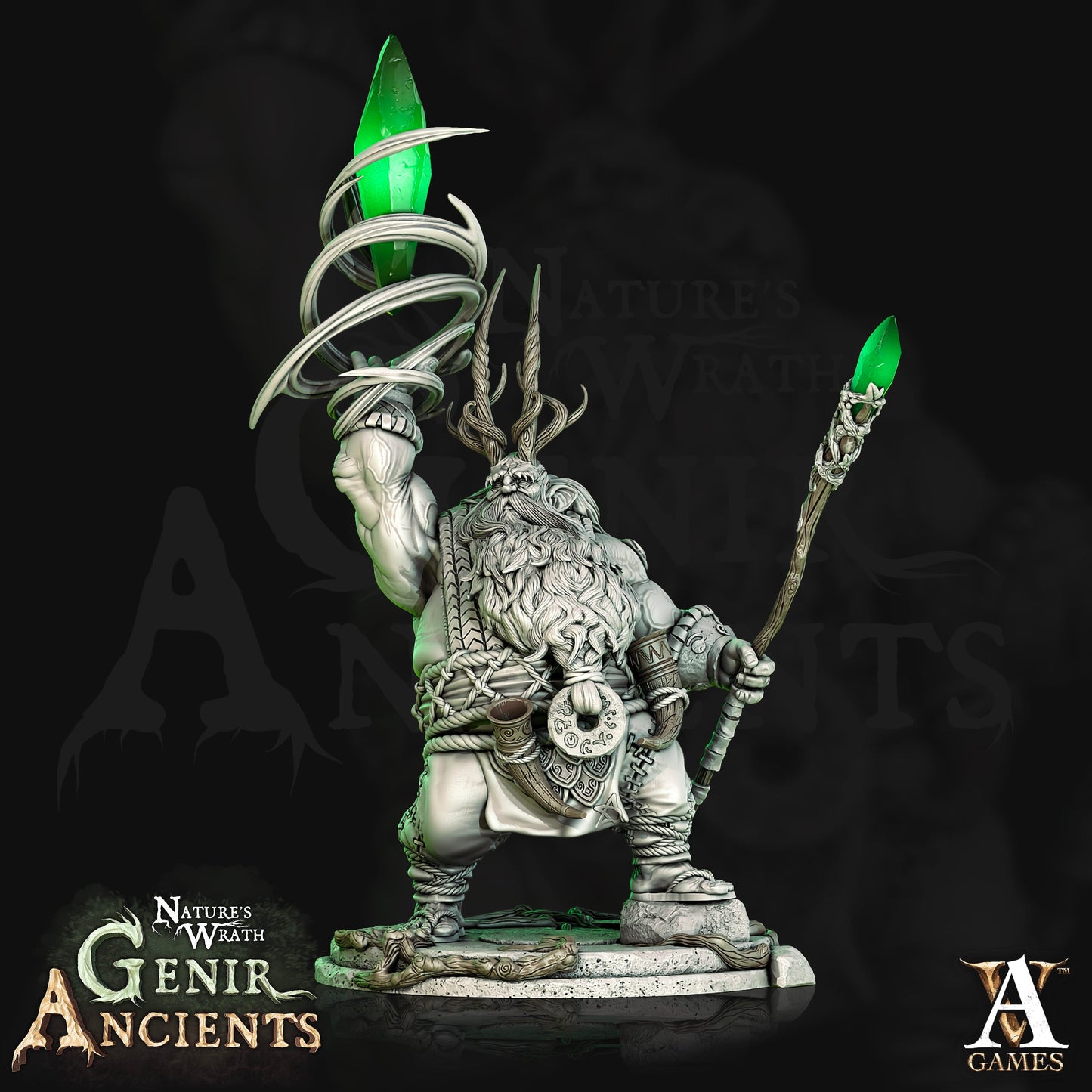3D Printed Archvillain Games Nature's Wrath Genir Ancients - Rootals 28mm 32mm D&D - 3D Printing Boss 