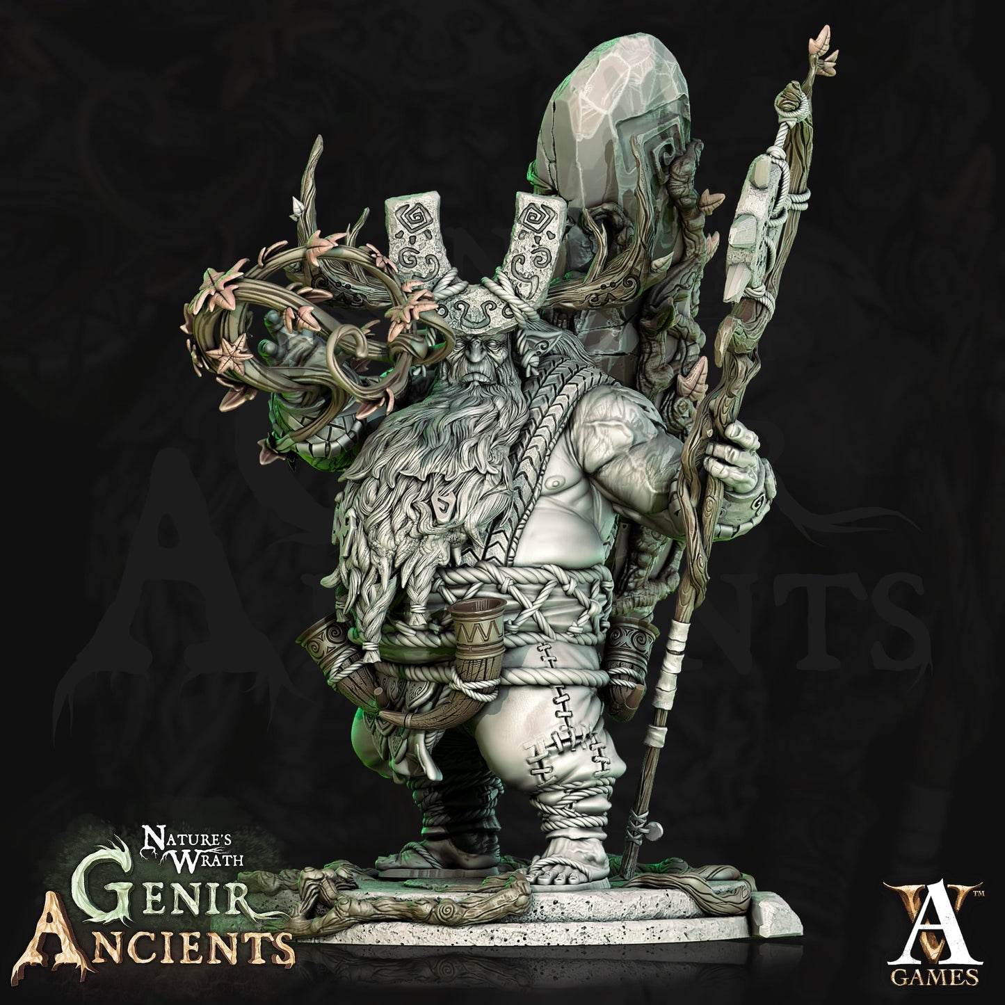 3D Printed Archvillain Games Nature's Wrath Genir Ancients - Rootals 28mm 32mm D&D - 3D Printing Boss 