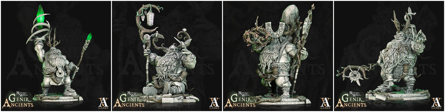3D Printed Archvillain Games Nature's Wrath Genir Ancients - Rootals 28mm 32mm D&D - 3D Printing Boss 