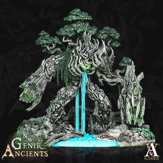 3D Printed Archvillain Games Nature's Wrath Genir Ancients - Treant Lord 28mm 32mm D&D - 3D Printing Boss 