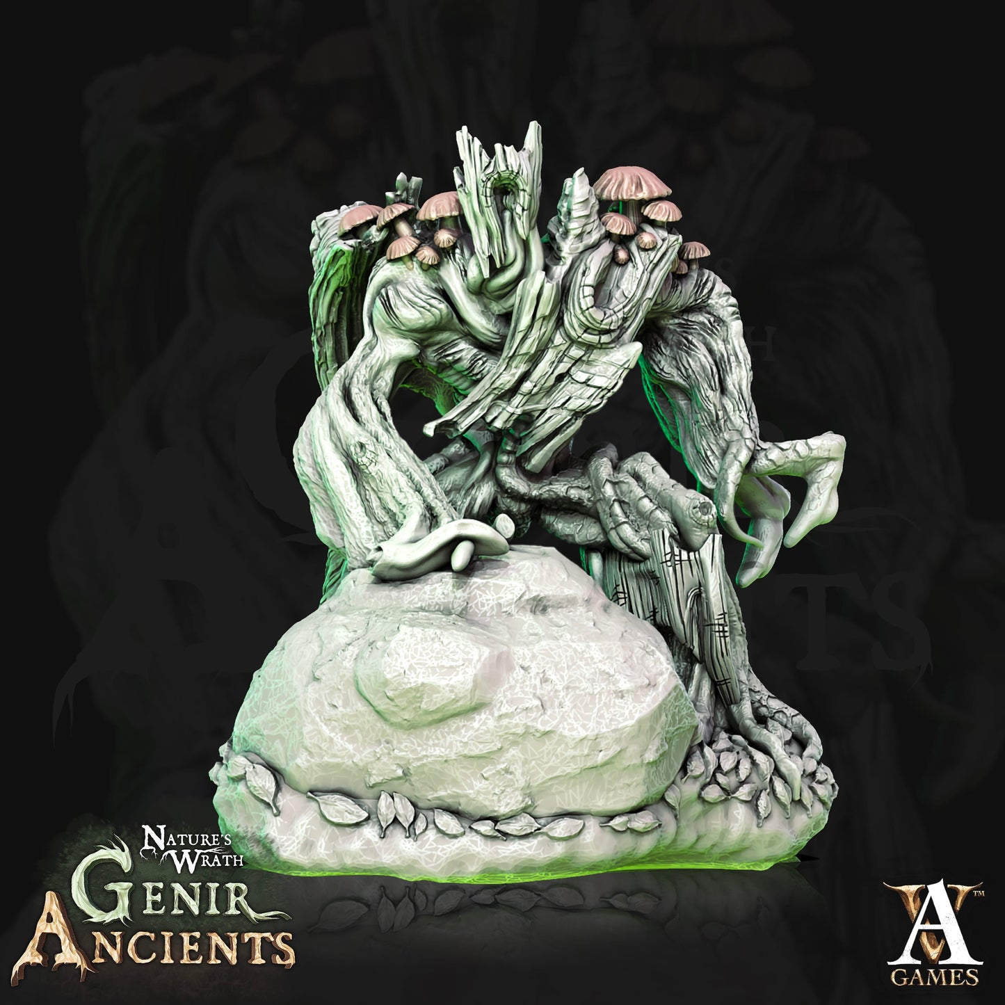 3D Printed Archvillain Games Nature's Wrath Genir Ancients - Treant Saplings 28mm 32mm D&D - 3D Printing Boss 