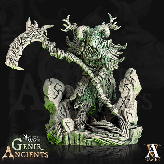 3D Printed Archvillain Games Nature's Wrath Genir Ancients - Verdant Ancient 28mm 32mm D&D - 3D Printing Boss 