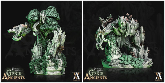 3D Printed Archvillain Games Nature's Wrath Genir Ancients - Young Treants 28mm 32mm D&D - 3D Printing Boss 