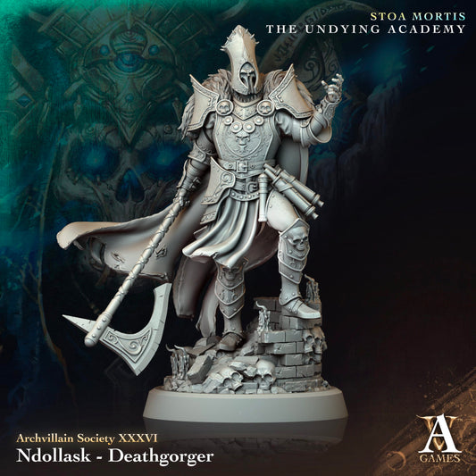 3D Printed Archvillain Games Ndollask Deathgorger Archvillain Society Vol. XXXVI 28 32mm D&D - 3D Printing Boss 