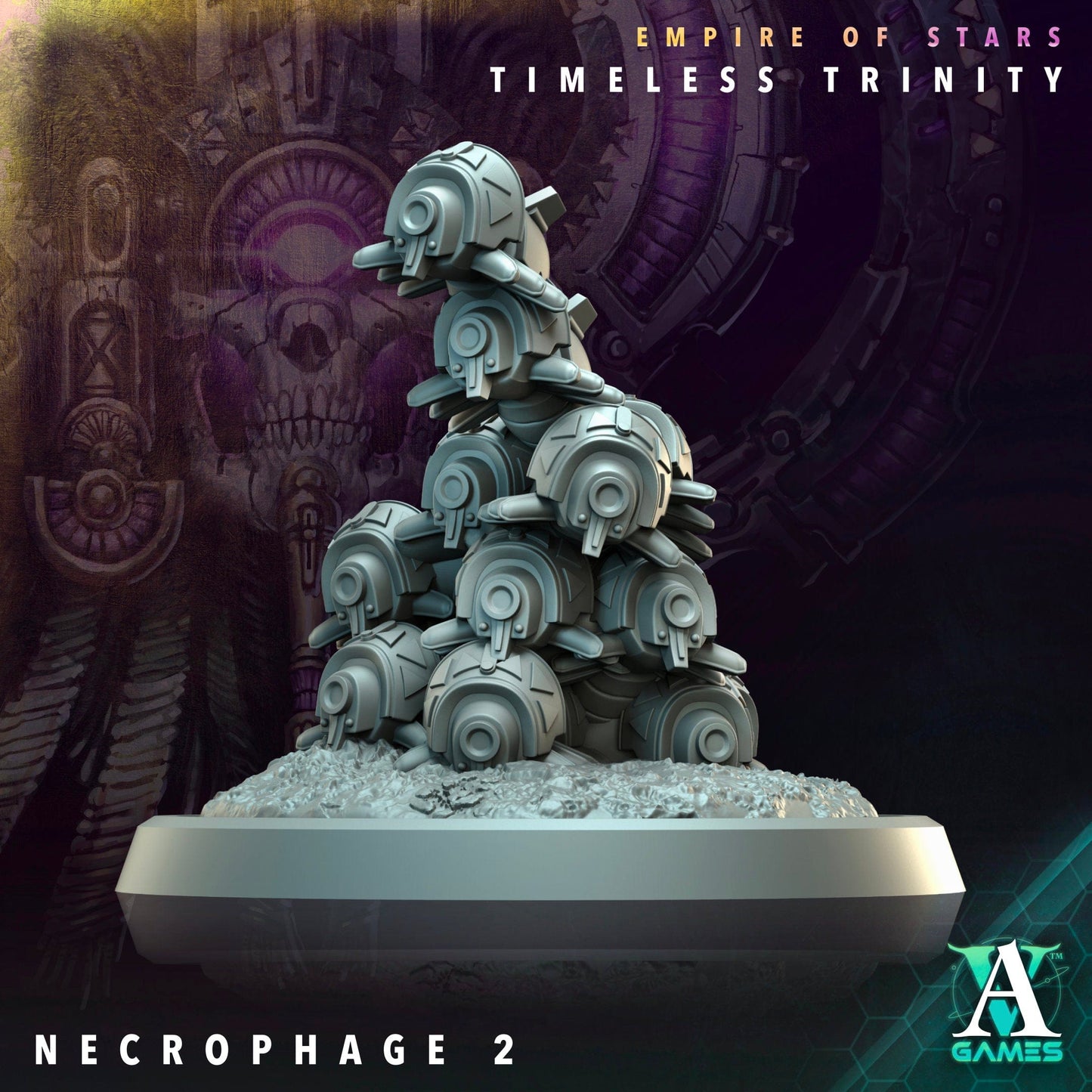 3D Printed Archvillain Games Necrophages Empire of Stars Timeless Trinity 28 32mm D&D - 3D Printing Boss 
