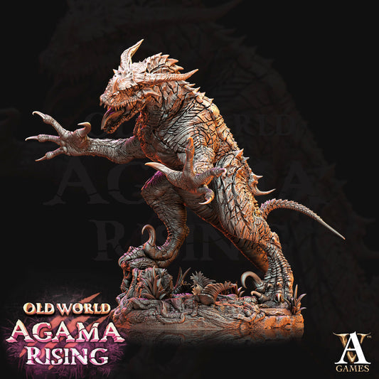 3D Printed Archvillain Games Old World Agama Rising - Fleshripper, Scion of Ziskal 28mm 32mm D&D - 3D Printing Boss 