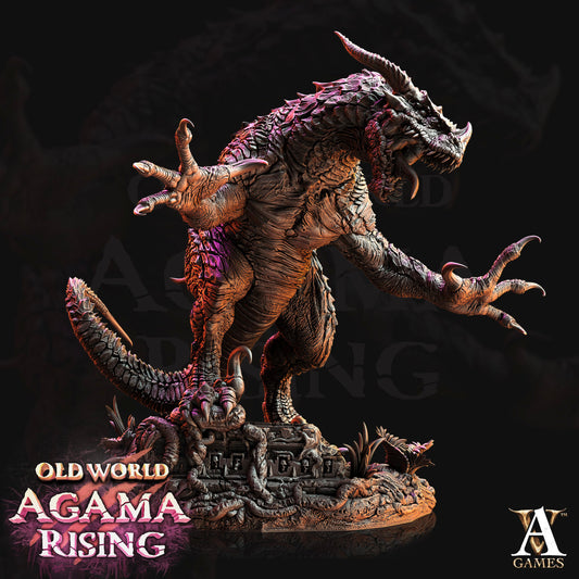 3D Printed Archvillain Games Old World Agama Rising - Fleshripper, Scion of Ziskal 28mm 32mm D&D - 3D Printing Boss 