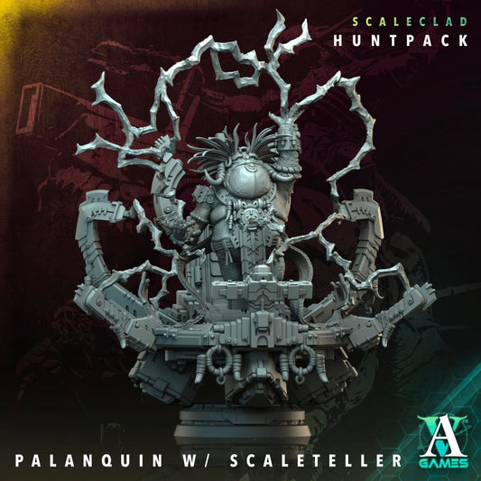 3D Printed Archvillain Games Palanquin Scaleteller Scaleclad Huntpack 28 32mm D&D - 3D Printing Boss 