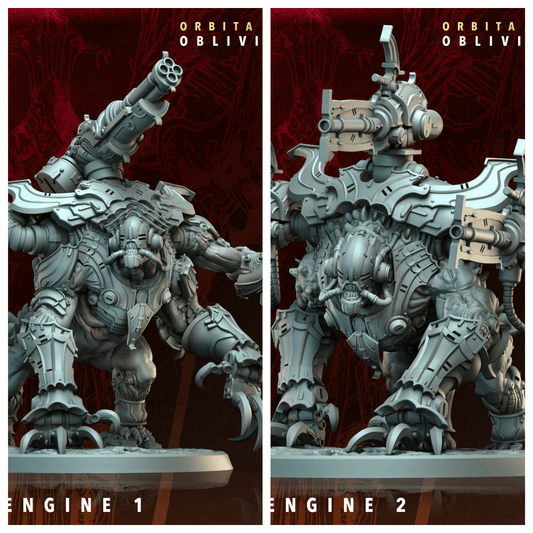 3D Printed Archvillain Games Panic Engine Orbita Hellscape Oblivion Court 28 32mm D&D - 3D Printing Boss 