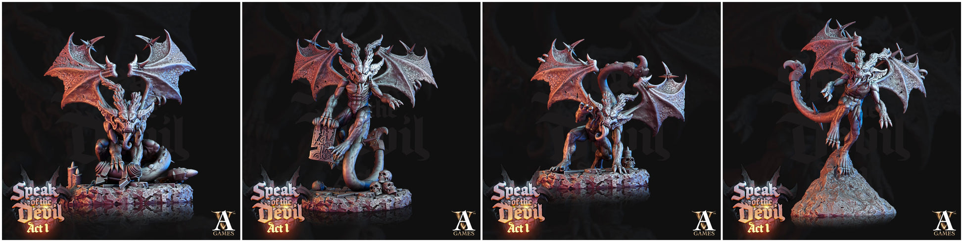 3D Printed Archvillain Games Phlegethian Imp Speak of the Devil Act I 28 32mm D&D - 3D Printing Boss 