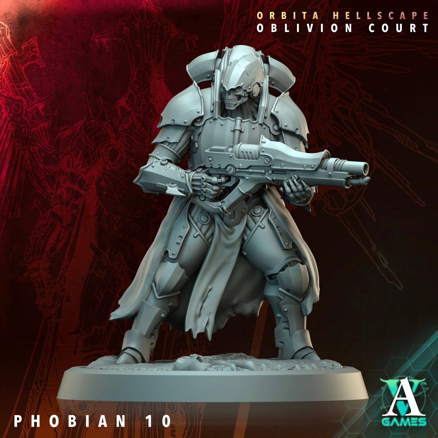 3D Printed Archvillain Games Phobian Orbita Hellscape Oblivion Court 28 32mm D&D - 3D Printing Boss 