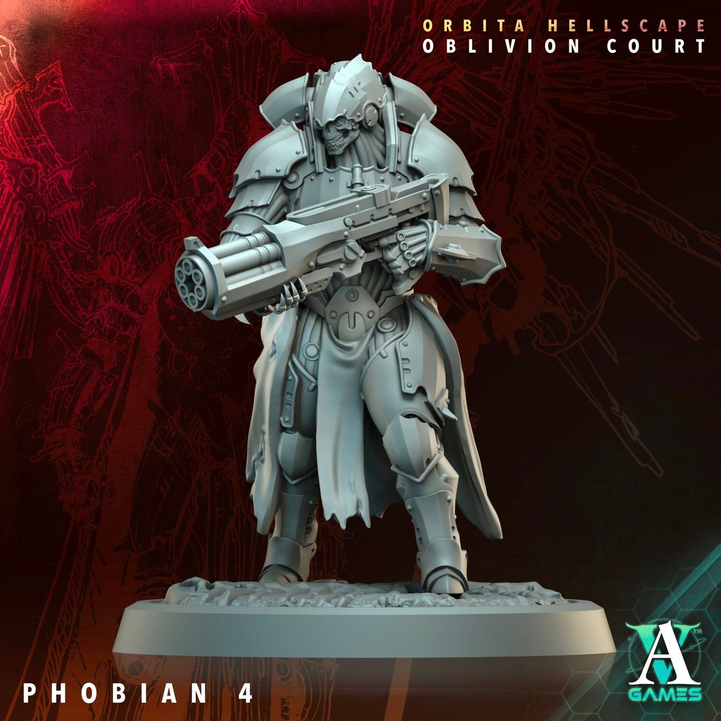 3D Printed Archvillain Games Phobian Orbita Hellscape Oblivion Court 28 32mm D&D - 3D Printing Boss 