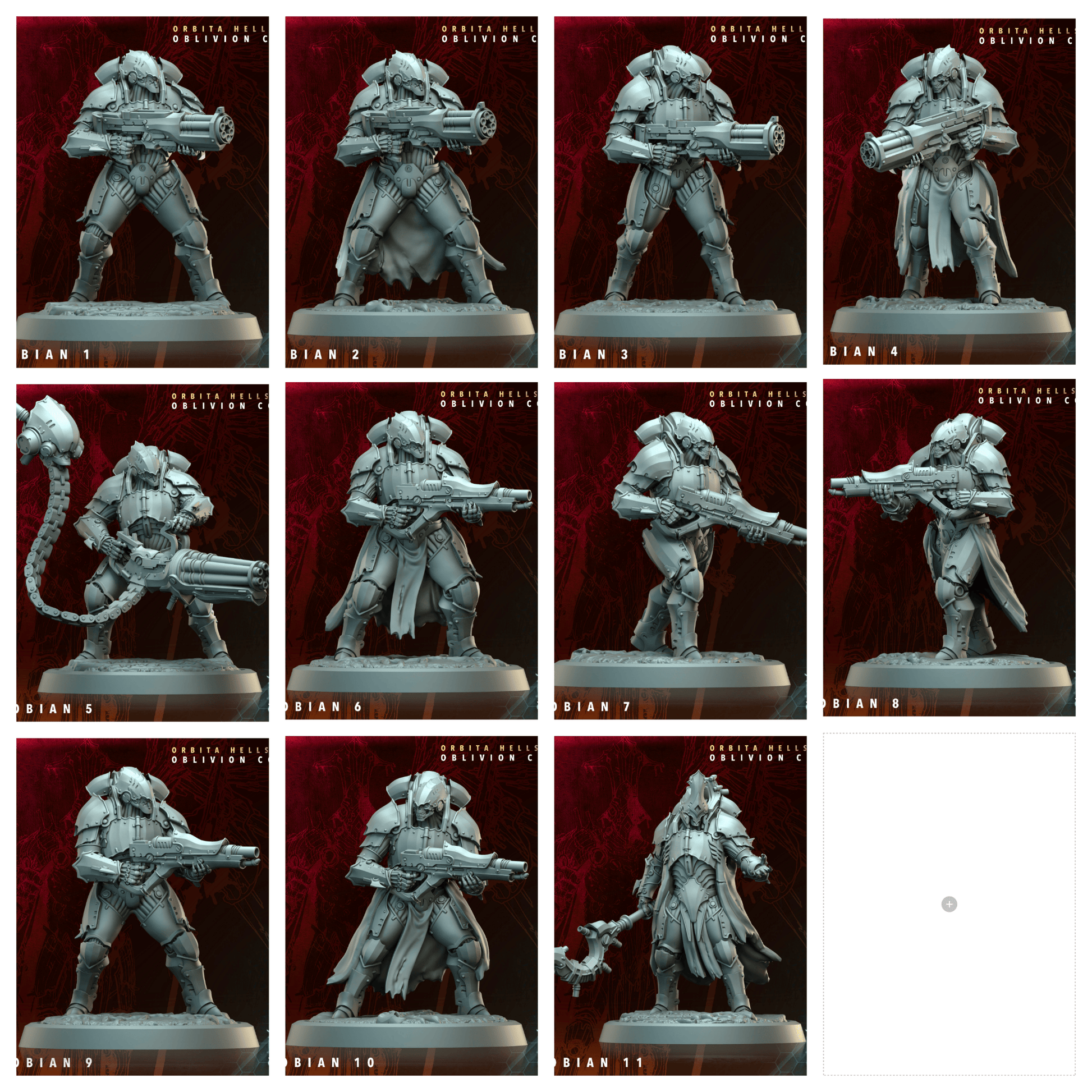 3D Printed Archvillain Games Phobian Orbita Hellscape Oblivion Court 28 32mm D&D - 3D Printing Boss 