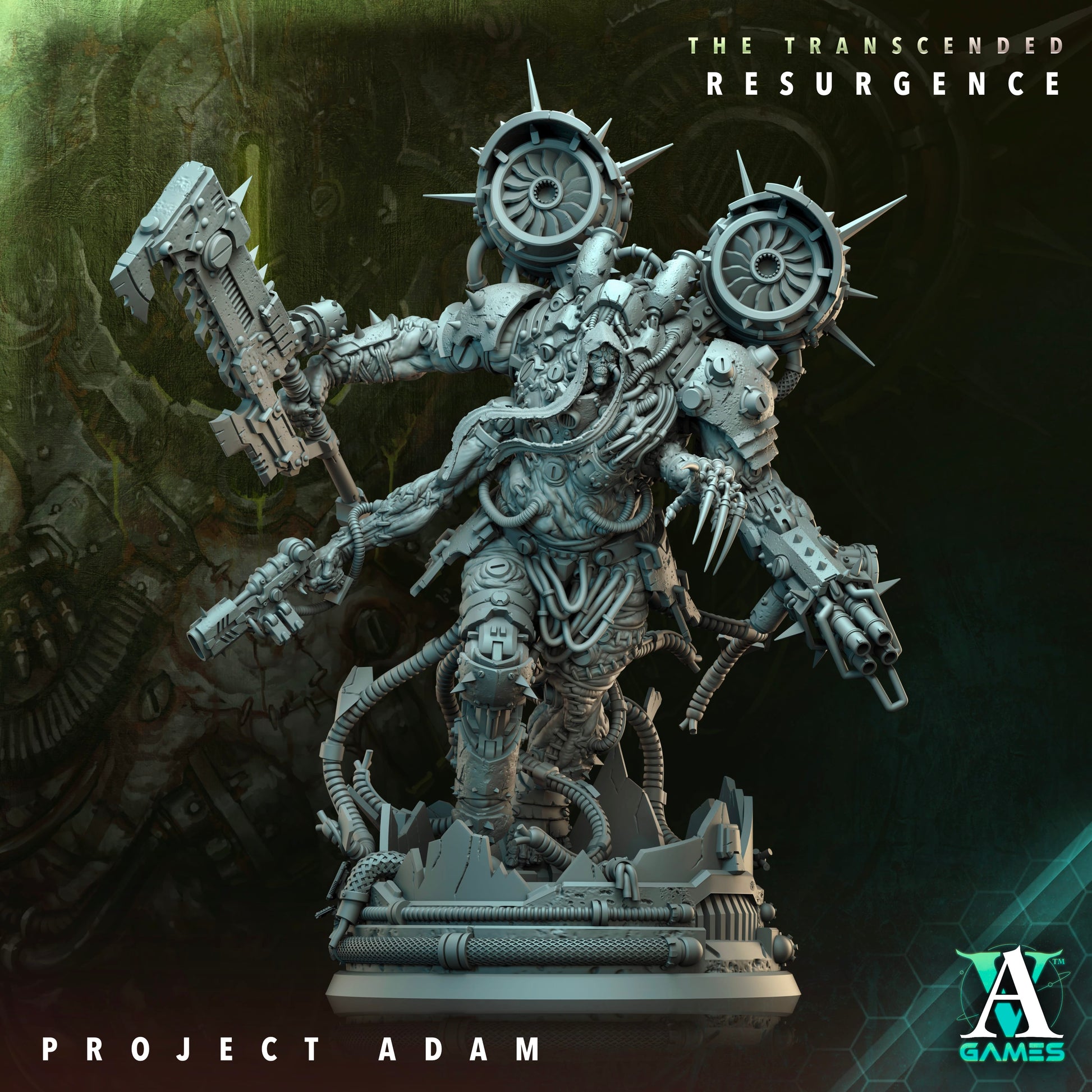 3D Printed Archvillain Games Project Adam The Transcended Resurgence 28 32mm D&D - 3D Printing Boss 