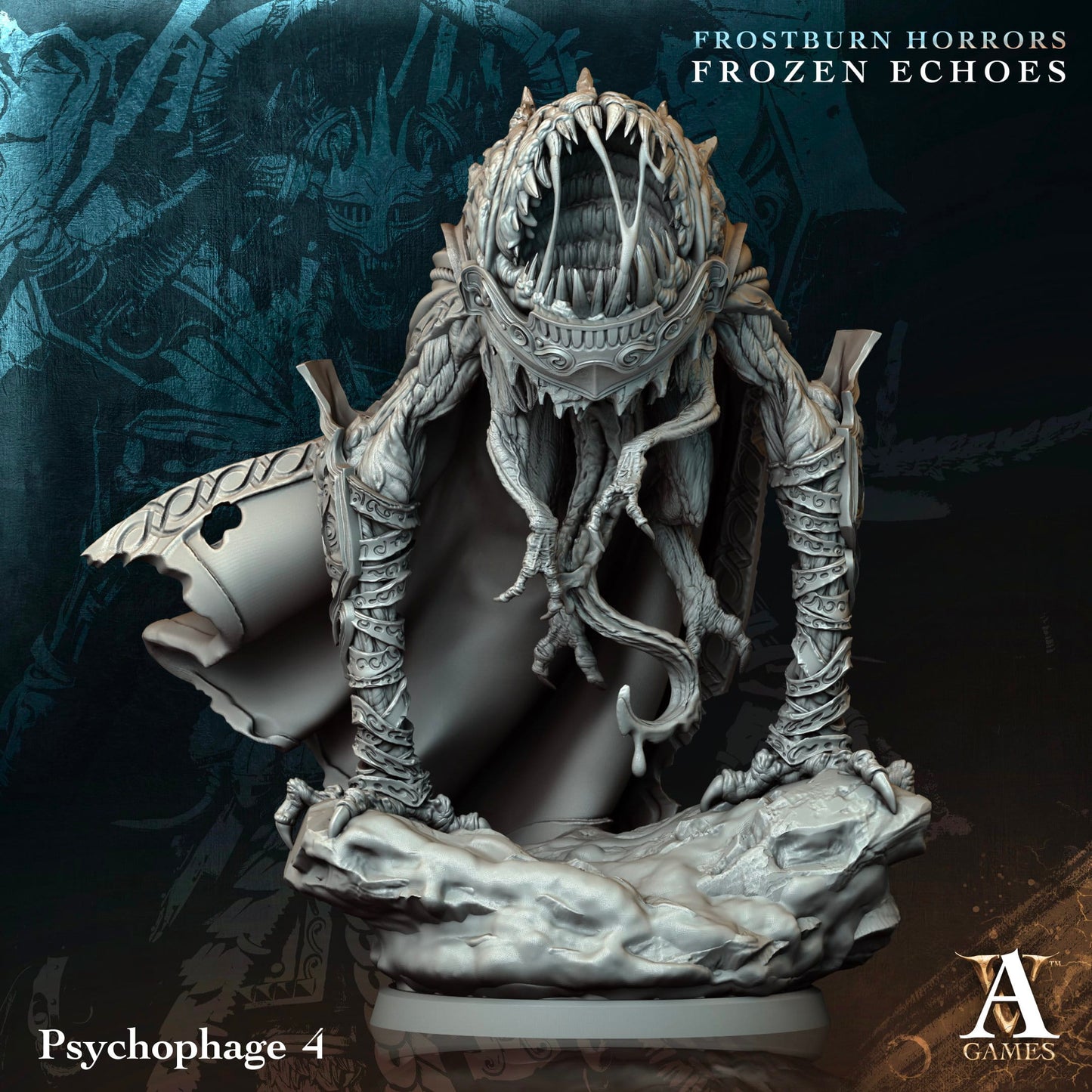 3D Printed Archvillain Games Psychophage Frostburn Horrors Frozen Echoes 28 32mm D&D - 3D Printing Boss 