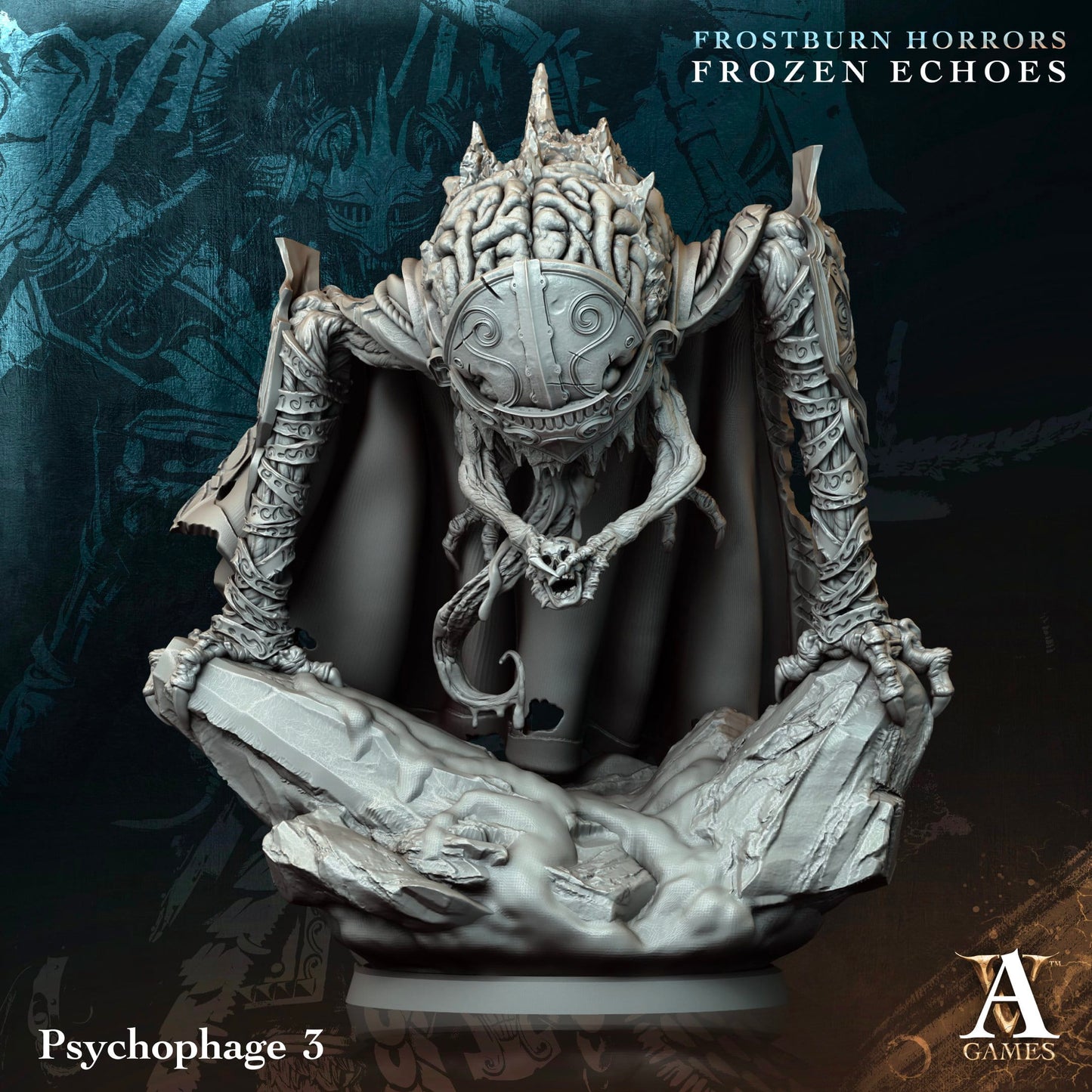 3D Printed Archvillain Games Psychophage Frostburn Horrors Frozen Echoes 28 32mm D&D - 3D Printing Boss 