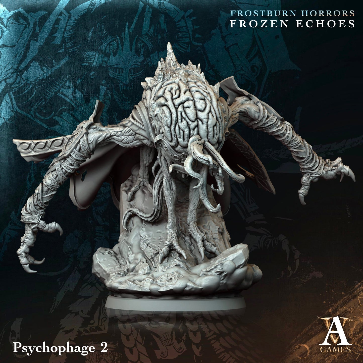 3D Printed Archvillain Games Psychophage Frostburn Horrors Frozen Echoes 28 32mm D&D - 3D Printing Boss 