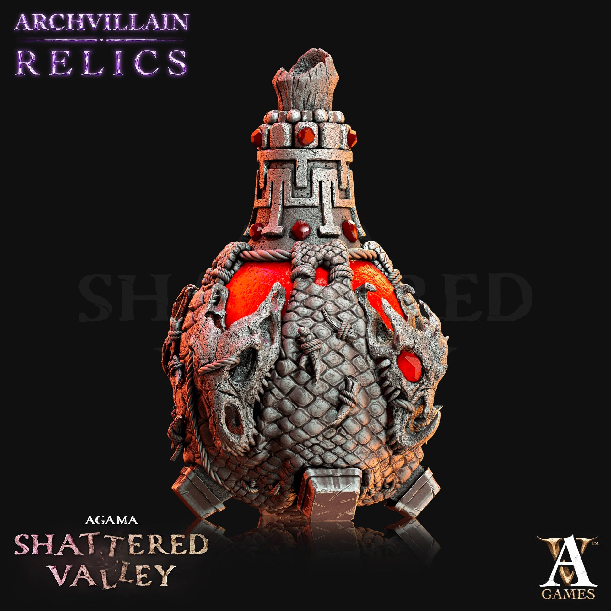 3D Printed Archvillain Games Relics - Agama Ancestor Potion  D&D - 3D Printing Boss 