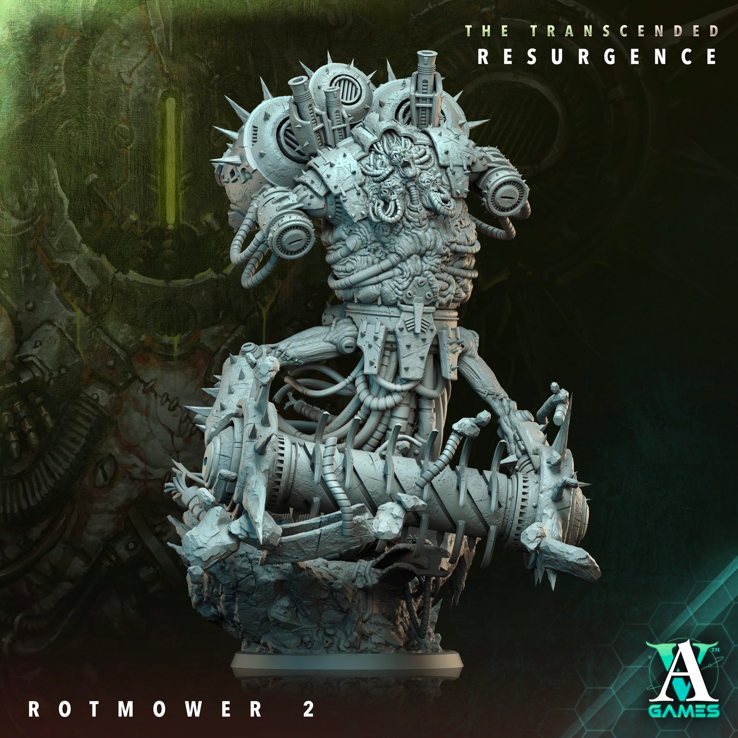 3D Printed Archvillain Games Rotmower The Transcended Resurgence 28 32mm D&D - 3D Printing Boss 