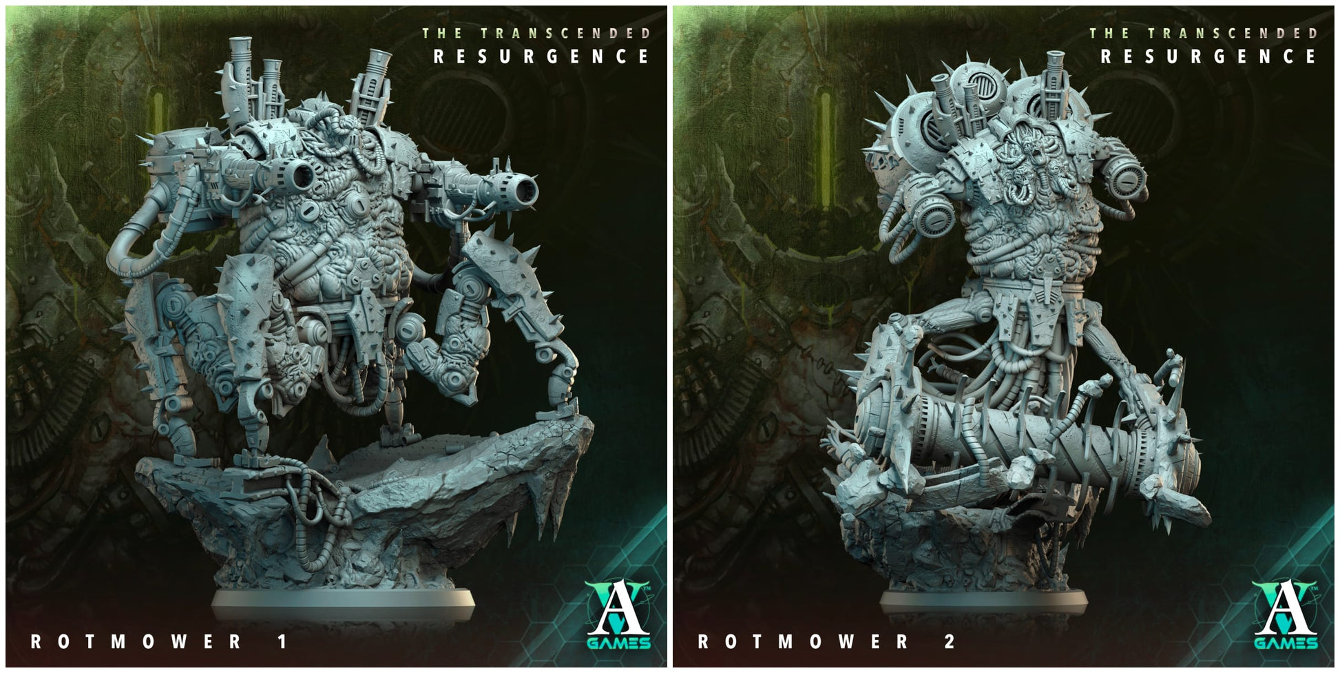 3D Printed Archvillain Games Rotmower The Transcended Resurgence 28 32mm D&D - 3D Printing Boss 