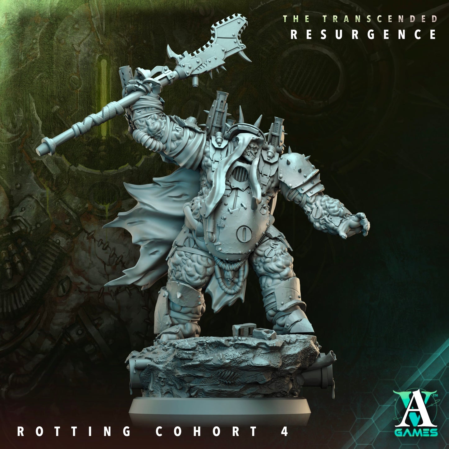 3D Printed Archvillain Games Rotting Cohort The Transcended Resurgence 28 32mm D&D - 3D Printing Boss 