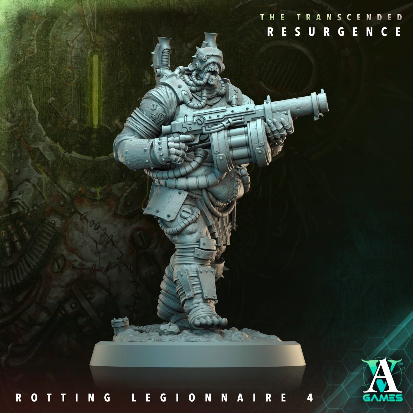 3D Printed Archvillain Games Rotting Legionnaire The Transcended Resurgence 28 32mm D&D - 3D Printing Boss 