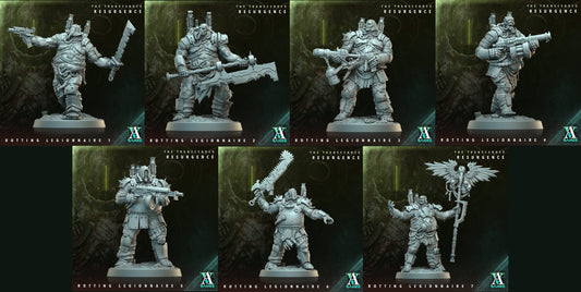 3D Printed Archvillain Games Rotting Legionnaire The Transcended Resurgence 28 32mm D&D - 3D Printing Boss 