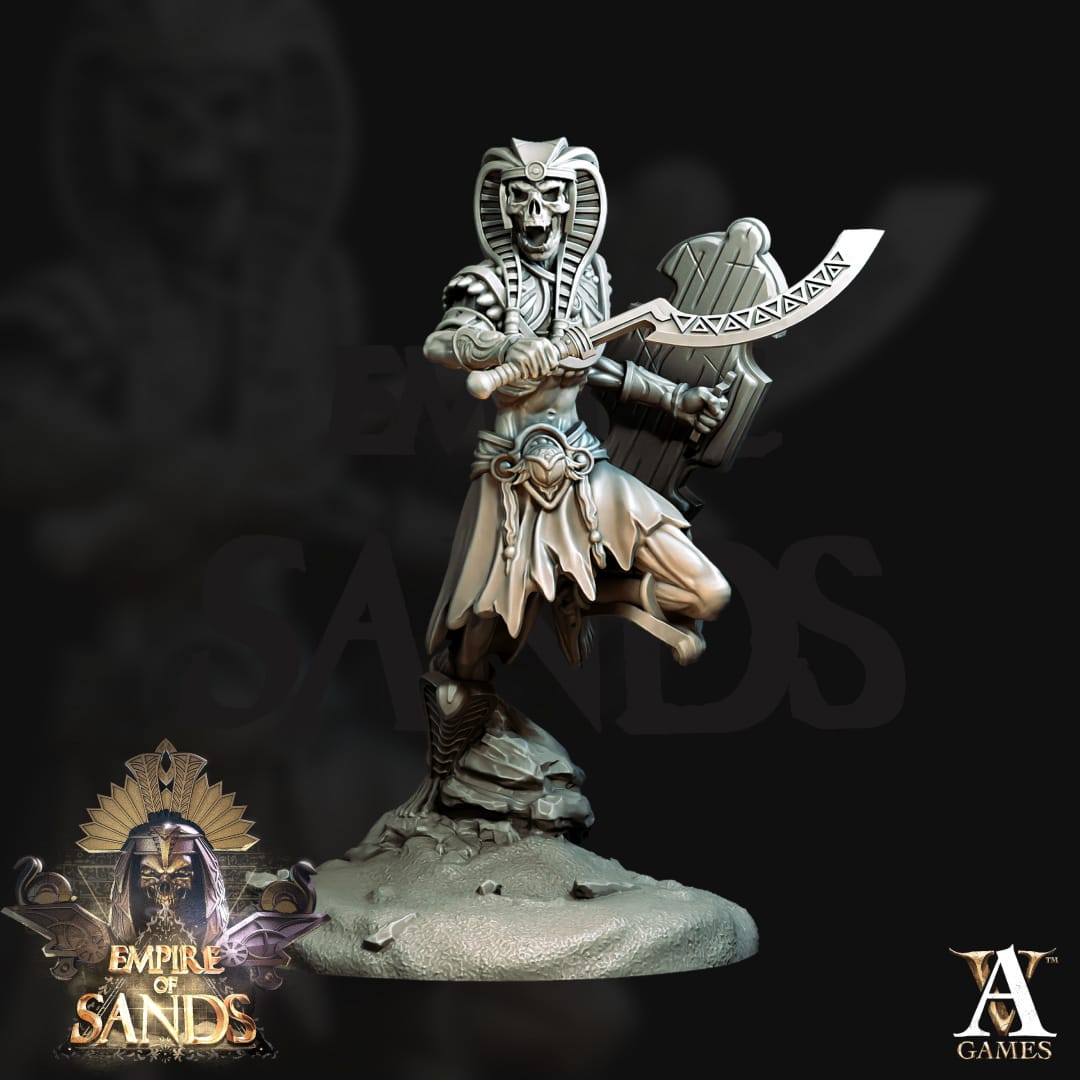 3D Printed Archvillain Games Royal Guards The Empire of Sands 28 32mm D&D - 3D Printing Boss 
