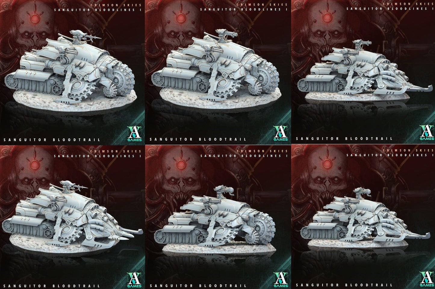 3D Printed Archvillain Games Sanguitor Bloodtrail Crimson Skies - Sanguitor Bloodlines Bloodright - Anathema 28 32mm D&D - 3D Printing Boss 