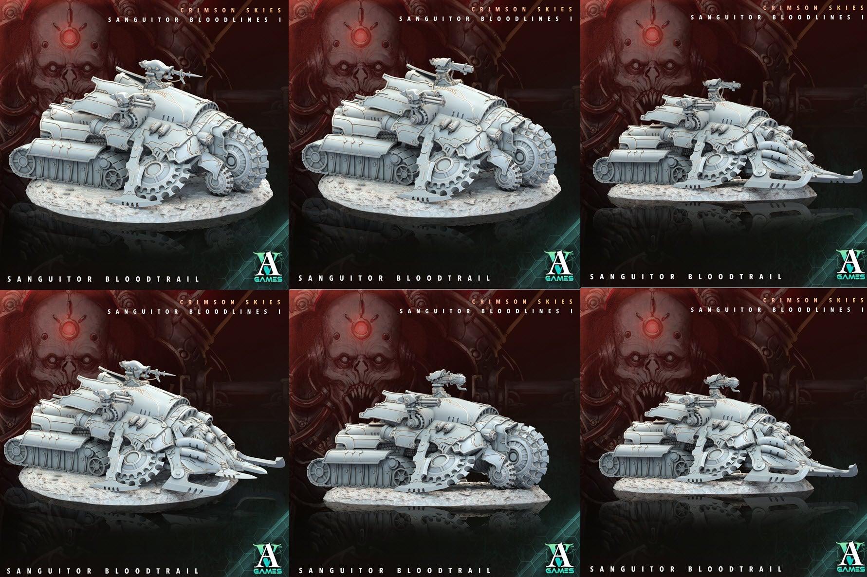3D Printed Archvillain Games Sanguitor Bloodtrail Crimson Skies - Sanguitor Bloodlines Bloodright - Anathema 28 32mm D&D - 3D Printing Boss 