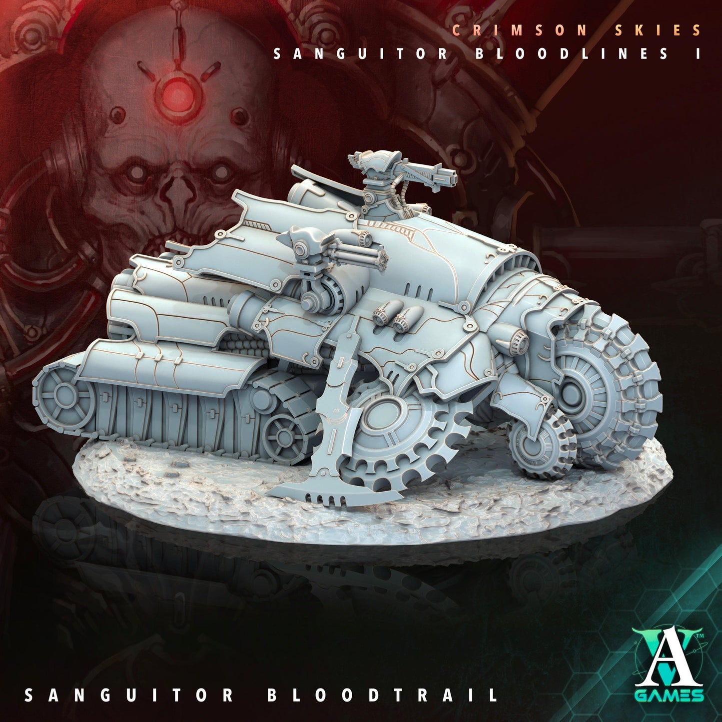 3D Printed Archvillain Games Sanguitor Bloodtrail Crimson Skies - Sanguitor Bloodlines Bloodright - Anathema 28 32mm D&D - 3D Printing Boss 
