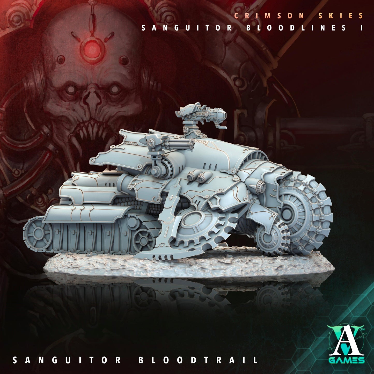 3D Printed Archvillain Games Sanguitor Bloodtrail Crimson Skies - Sanguitor Bloodlines Bloodright - Anathema 28 32mm D&D - 3D Printing Boss 