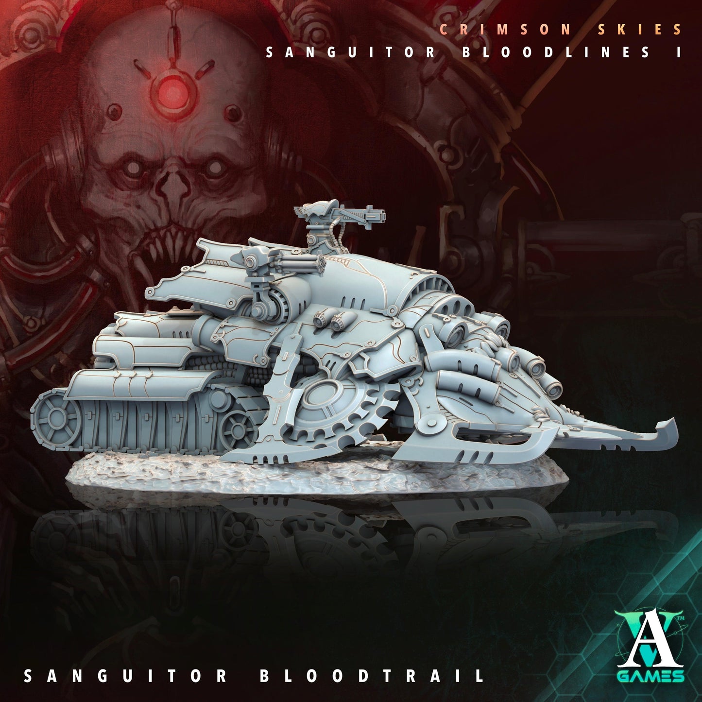 3D Printed Archvillain Games Sanguitor Bloodtrail Crimson Skies - Sanguitor Bloodlines Bloodright - Anathema 28 32mm D&D - 3D Printing Boss 