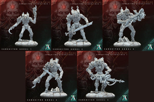 3D Printed Archvillain Games Sanguitor Ghouls Crimson Skies - Sanguitor Bloodlines Bloodright - Anathema 28 32mm D&D - 3D Printing Boss 