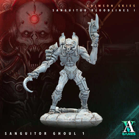 3D Printed Archvillain Games Sanguitor Ghouls Crimson Skies - Sanguitor Bloodlines Bloodright - Anathema 28 32mm D&D - 3D Printing Boss 