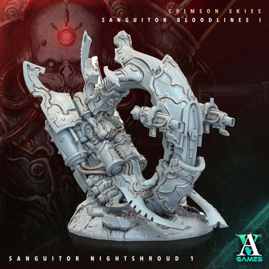 3D Printed Archvillain Games Sanguitor Nightshrouds Crimson Skies - Sanguitor Bloodlines Bloodright - Anathema 28 32mm D&D - 3D Printing Boss 