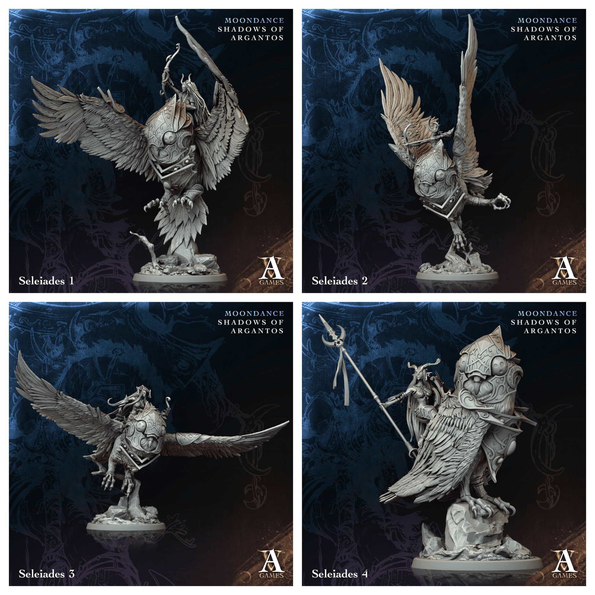 3D Printed Archvillain Games Selenoprosopos Moondance - Shadows of Argantos 28 32mm D&D - 3D Printing Boss 